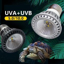 Other Home Garden Uva Uvb Led Reptile Light Turtle Basking Platform Fl Spectrum Sun Lamp Suthe Heat For Lizard Reptiles And Amphib Dhcdf