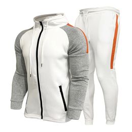Mens Tracksuits Fashion Sweatshirt Sport Suit Long Sets 2 Pieces Hip Hop Gym Fitness Clothing Tracksuit Winter Clothes Men Set 231206