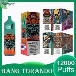 Original bang Troando 12000 Puffs Set Large Vaporizer Disposable Vapes e-cigarette net coil lamp rechargeable battery puffs