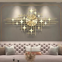 Wall Clocks Luxury Large Art Mural Living Room Silent Creative Watch Minimalist Nordic Restaurant Horloge Murale Home Decor