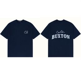 Men's T Shirts Cole Buxton T-Shirt Designer Summer Style Brown Royal Blue Scrawled Slogan Printing CB Casual Short Sleeve Top Tees Loose 984