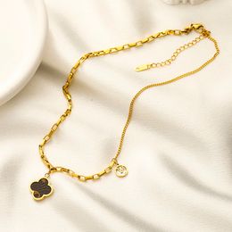 Luxury Brand Necklaces Designer Jewelry Pendants Women Choker Link Chain Letter Necklace Gold Plated Jewelry Accessories
