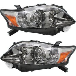 Headlight Set For 2010 2011 2012 Lexus RX350 Left and Right With Bulb CAPA 2Pc