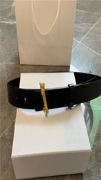 Womens Luxury Designer Belt For Lady Fashion Leather Letter Gold Buckle Belt Womens Waistband High Quality Girdle Ladies Cintura C3114226