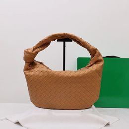 Jodie Bag Large 48Cm Knot Handbags Woven Jodie Totes Designer Brand Shoulder Bag Big Capacity Real Jodie Weave Bag Knitted Handmade Quality Mini Jodie Bag 185