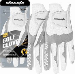 Five Fingers Gloves Golf Gloves for Mens Left Hand Lycra Korean Nanometer Grip Soft Comfortable free shipping Q231206