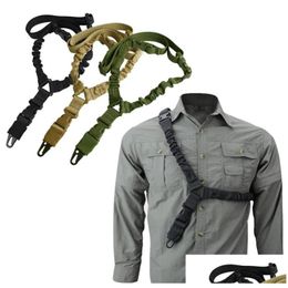 Tactical Sling Top Level 1000D Single Bungee Gun With Side Release Buckle Strap Riflle For Airsoft M4 Hunting6272110 Ijh Drop Delive Dh4Q0