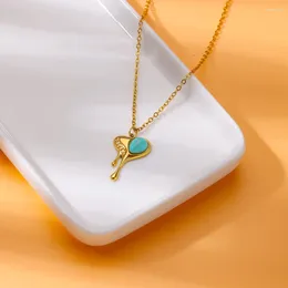 Pendant Necklaces Melting Heart Necklace For Women Stainless Steel Neckalce Choker Everyday Trend Gold Color Jewelry Couple Accessories