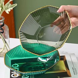 Dishes Plates 1PCS Table Plates for Serving Plates Dinnerware PET Partitioned Dish Snack Candy Cake Stand Bowl Food Fruit Plates Set Tableware 231206