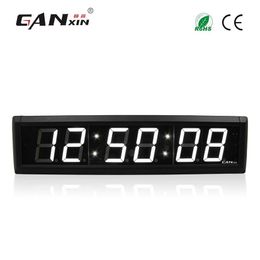 Ganxin2 3 inch 6 Digits LED Wall Clock White Color LED Timer 7 segment Display Countdown with Remote Control256T
