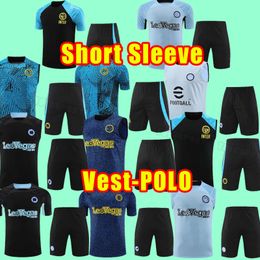 FUll Kit 2023 2024 soccer Tracksuits LUKAKU Inter CORREA DZEKO GIROUD BARELLA LAUTARO SKRINIAR BELLANOVA DE VRIJ 23 24 men adult pants vest POLO training Milans