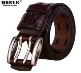 100 High Quality Genuine Leather Belts For Men Brand Strap Male Pin Buckle Fancy Vintage Jeans Cowboy Cintos Y190518038190037