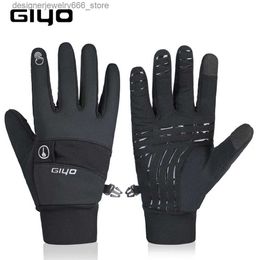 Five Fingers Gloves Winter Sports Gloves Men Women Cycling Bicycle Full Long Finger Road MTB Bike Gloves Ski Motorcycle Driving Gloves Q231207