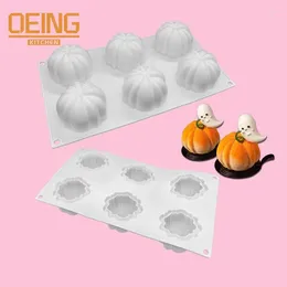 Baking Moulds Halloween Pumpkin Silicone Cake Mould For Chocolate Mousse Ice Cream Jelly Pudding Dessert Bakeware Pan Decorating Tools