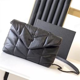 Top quality Luxury Designer Shoulder Bags Real Leather Women's Cleo LOULOU brushed tote Clutch Bags presbyopic man hobo Walle239Z