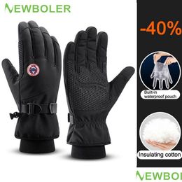 Ski Gloves Winter Men Women Touchsn Waterproof Windproof Outdoor Sports Warm Cycling Snow Fl Finger 230208 Drop Delivery Outdoors Prot Dh0Ji