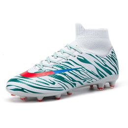 Women Men Comfortable Kids Football Boots AG TF Soccer Cleats Youth High Top Training Shoes