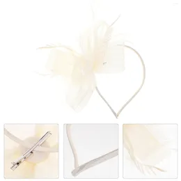 Bandanas Hair Barrettes Wedding Bride Hat Headband Fascinators Women Tea Party Headdress Miss Accessories