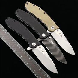 G10 Tolerance Zero Hinderer ZT0562 Slicer Folding Knife Shank ELMAX EDC KNIVES Outdoor Camping 0562CF Bearing Ulnqm