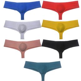 Men Cotton Pouch Thong Boxer Mini Underwear Sexy Bikini Style Mini Trunks Bikini Boxers Shorts