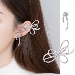 Stud Earrings Exquisite Elegant Alloy Female Girl Earcuff Korean Clip On Fashion Jewellery Bow Ear Bone Clips