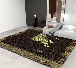 Fashion Brand Carpet Bedside Blanket Living Room Bedroom Wall-to-Wall Carpet Bathroom Non-Slip Floor Mat Crystal Velvet All-match