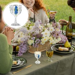 Wine Glasses Small Elegant Cups Metal Tea Drinking Water Vintage Style Bride
