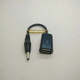 DC 3.5 1.35mm Male Adapter to USB Type A Female Converter Data Power Cable 12cm Black for Tablet PC Phone