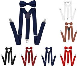 Suspenders Bow Tie Set Men Fashion Suspensorio for Man Boy Women Bowtie Braces Trousers Tirantes Wedding Leisure Shirt Stays A4016263917