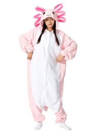 Women's Sleepwear Women's Sleepwear Halloween Onesie Cartoon Axolotl Pyjama For Adult Kids Women Men Animal Kigurumis Pyjamas Homewear Cosplay Party Costume 231206