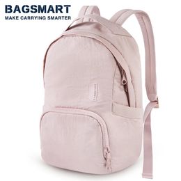 Evening Bags BAGSMART Anti theft Backpack for Women School College 13 inch Notebook Travel Waterproof Damping Laptop Computer Backpacks 231206