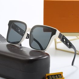 2023 New European and American fashion high-end luxury big frame sunglasses men's and women's fashion sunglasses printing