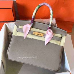 Bags Ladies rkinbir Bag Gold Togo Fashion Colors Handbags Handheld Lady Tote Women 2023 Lady Classic Buckle Calfsk Shoulder 30cm Np1z