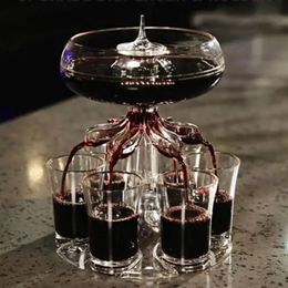 Bar Tools 6 S Glass Dispenser Wine Whisky Beer Liquor Party Games Drinking Accessories 231205
