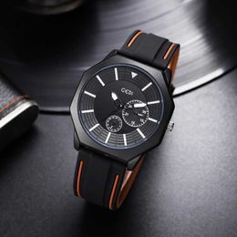 designer watch watches Gedi Creative Octagonal Glow Silicone Watch for Men's Advanced Waterproof Watch Business Style Quartz Watch