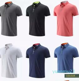 Yoga Outfit Ll Outdoor Mens Shirt Quick Dry Sweat-Wicking Short Top Male Sleeve High Quantity Drop Delivery Sports Outdoors Fitness Su