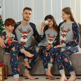 Jackets 2024 Family Christmas Matching Outfit Printed Pyjamas Set for Baby Boys Girls Winter Clothes Mother And Daughter Dad Sleepwear 231206