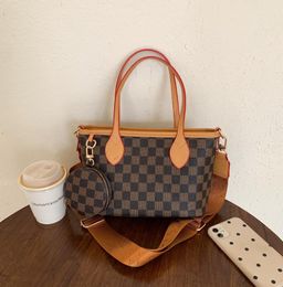 All-match Tote Bag Presbyopic Single Shoulder Wide Strap Crossbody Womens Portable Two-Piece Bags