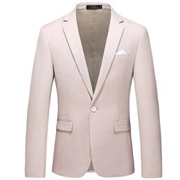 Mens Suits Blazers Business Spring Autumn Formal Coat Male Fashion Solid Color Long Sleeve Lapel Slim Fits Dress Suit Jacket 231206