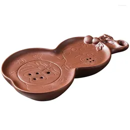 Tea Trays Purple Sand Tray Dry Soaking Platform Household Simple Small Ceramic Pot Holder Water Storage Table