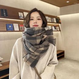 Scarves Vintage Color Beautiful For Woman Winter Comfortable Large Korean Striped