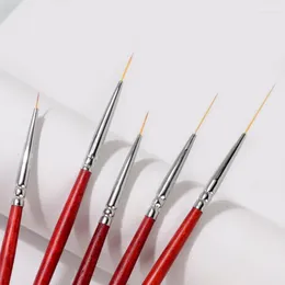 Nail Brushes Enhancement Pens Multiple Types Ultra-fine Ultra Long Wire Drawing Edge Stroke Line Chequered Brush