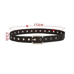 Belts Unisex Waist Belt Casual Single Eyelet Canvas Black Adjustable Decorative Pin Buckle For Coats Sweaters Pants Street Travel