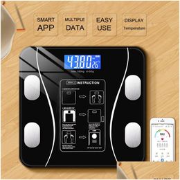 Body Weight Scales Digital Fat Smart Nce Scale Bluetooth Bmi Composition Analyzer Bathroom Electronic Floor 230606 Drop Delivery Hea Dhmc4