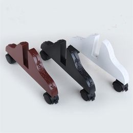 Plastic Screen stand with brake caster metal trolley base partition support upright stand room divider bracket1308v