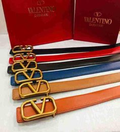 Belts designer New V family smooth buckle belt color men039s fashion trend versatile simple cowhide JC114232096