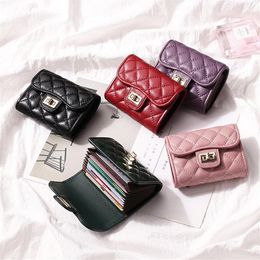 Card Holders Genuine Leather Holder Women's Credit ID Passport Business Handbags Fashion Designer Purse Short Wallet305V