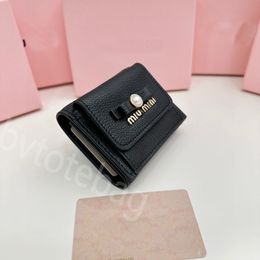 Luxury wallets black pink muii purse with bag chain Designer men's Women Genuine Leather Wallet purse Discount original box card holder ladies cross body 9.5*7.5*3.5cm