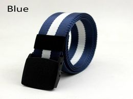 Belt Men Canvas Belts Youth Students Automatic Smooth Buckle Female Hypoallergenic Outdoor Nylon Pants Belt Ladies Belt4383002