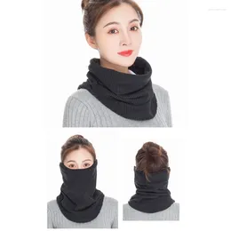 Bandanas Winter 3-in-1 Warm And Cold Bib Outdoor Sports Thick Windproof Scarf Neck Ear For Protection Multipurpose Collar Face Mask